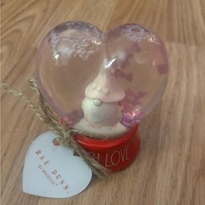 Rae Dunn Valentine’s Day Gnome Heart Snow Globe